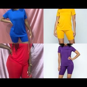 Chill sets (shirt & biker shorts)